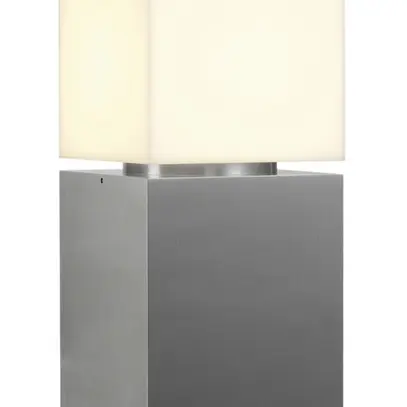 Paletto luminoso SQUARE POLE 30 E27 20W IP44 acciaio pregiato 