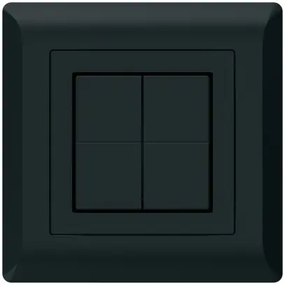 Pulsante senza fili Friends of Hue KLI, 4×, 92×92mm, nero 