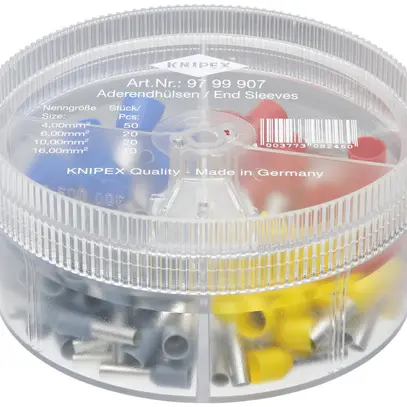 Assortiment embout de câble KNIPEX avec embouts de câble isolés 100 pièces 