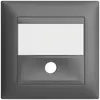 Kit frontale INC EDIZIOdue grigio scuro 88×88mm per tasto suoneria 