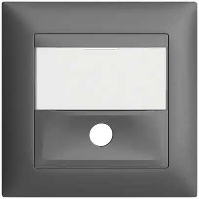 UP-Frontset, EDIZIOdue dunkelgrau 88×88mm für Sonnerietaster 