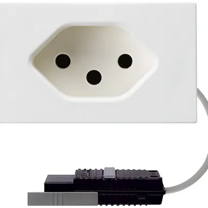 Presa INS tipo 13 FLF bianco adattatore cavo rotondo 5P L1 