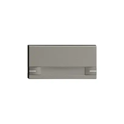 Touche 1/2 KNX/électron.a.LED+ pap.EDIZIOdue commande 2×1 gris foncé 