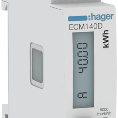 Contatore energia AMD HA ECM140D 1P diretto 40A M-Bus MID import+export 0T+2T 