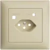 Frontset EDIZIOdue zu FI-Steckdose FMI, T13, vanille 
