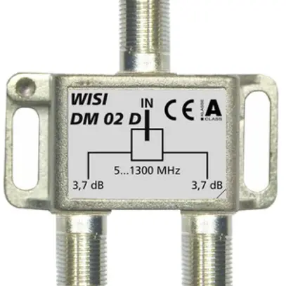 Ripartitore F WISI DM02D 2 volte 3.7dB 5…1300MHz 