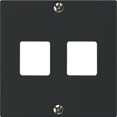 Kit frontale INC HMS kallysto A per 2 moduli nero 