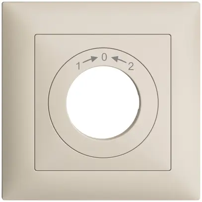 Kit frontal EDIZIOdue 1->0<-2 crema 88×88mm pour contact pivotant 