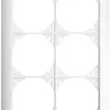 Cadre de recouvrement EDIZIOdue 2×3 blanc 