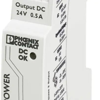 Alimentazione a commutazion.Phoenix Contact 24VDC 0.5A, 1 fase 