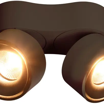 Spot LED maxLUCE DOUBLE SHINE 2×13W 930 2×1100lm 2×36° noir mat 