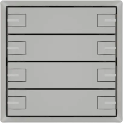 Pulsante KNX RGB EDIZIO.liv SNAPFIX® sensore temp.RGB-LED 4× com.2T grc 