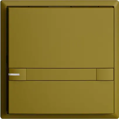 UP-Taster KNX 1-fach EDIZIOdue colore olive RGB mit LED mit Papiereinlage 