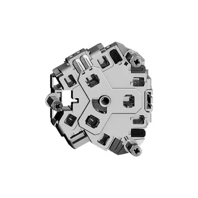 Steckdose 3×T23 Feller BSE, 1×getrennt, Steckklemmen 
