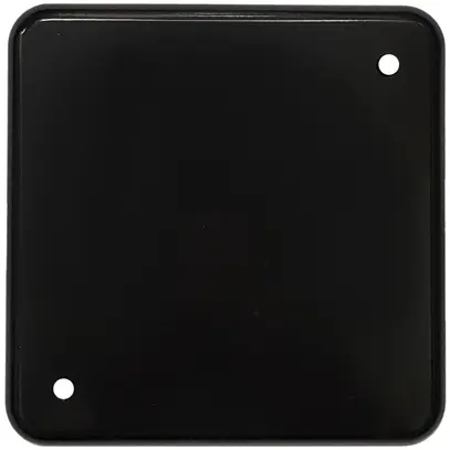 Placca di cop. grd.II, con 2 fori d'angolo,106×106mm nero 