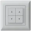 Interrupteur pour stores ENC kallysto.line gris clair avec 4 touches 
