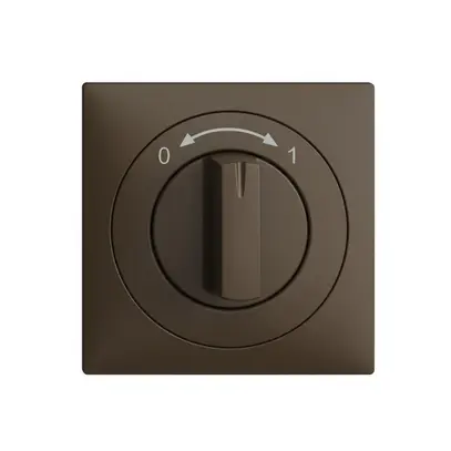 Kit frontale EDIZIOdue 0<->1 coffee 60×60mm per pulsante girevole 