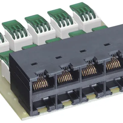 Anschlussmodul 10×RJ45/u ISDN Kat.3, Pin 4-5,3-6, R&Mfreenet 