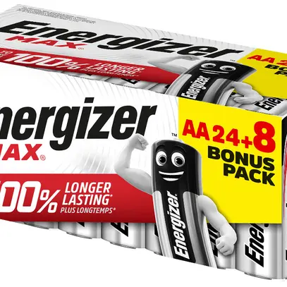 Batterie Alkali Energizer Max Mignon (AA) LR6, 1.5V, Box à 32Stück 