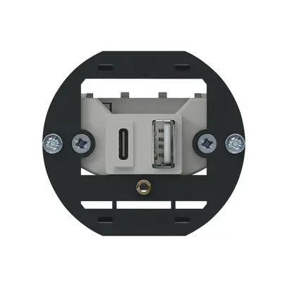 Intérieur pour prise de charge USB Hager 18W PD 1×type A 1×type C 
