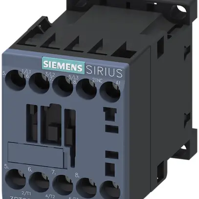 Contacteur de puissance Siemens SIRIUS 3RT2 S00 230VAC 3L 7A (+1O) à vis 