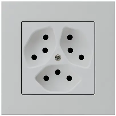 Prise ENC kallysto.pro 3×T13 gris clair 