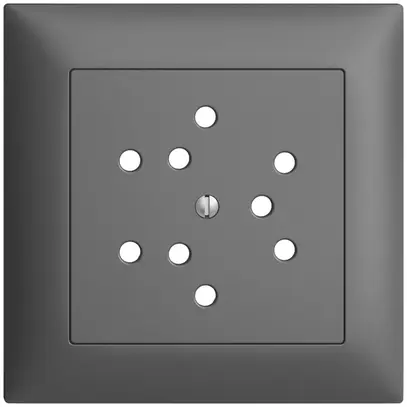 Kit frontale EDIZIOdue grigio scuro 88×88mm 3×T12 