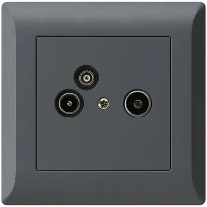 Prise pour antenne ENC R/TV/données kallysto.line 2GHz 19db anthracite 