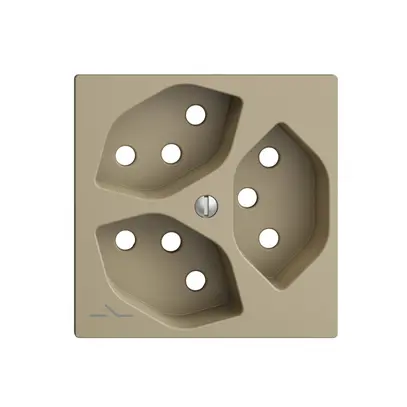 Plaque frontale 3×T13,S EDIZIOdue sand 