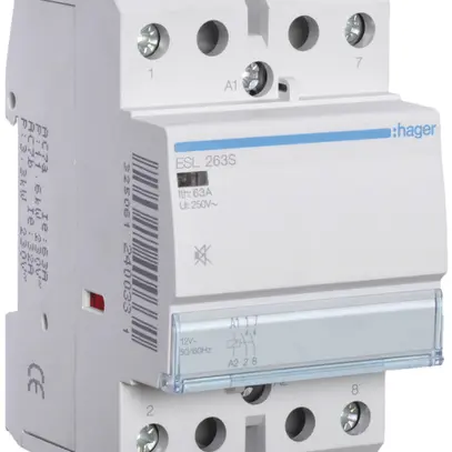 REG-Schütz Hager ESL 12VAC 2 Schliesser 63A brummfrei 3TE 