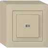 Interruttore pulsante luminoso AP kallysto 3/1L beige 