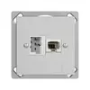 EB-Dose 1×T+T,1×RJ45/u 4P EDIZIOdue hellgrau ITplus ITM 