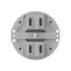 Presa di carica USB Hager 2×C-C 2×20W o 4×10W 5V alluminio 