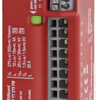 Parasurtension DEHN/elvatec SE DCOR 3P TT 275 FM, TN-S, TT, 230V 10kA 