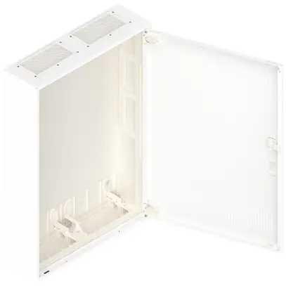 Coffret vide AP Pragma avec porte avec fentes blanc 550×800×160mm 