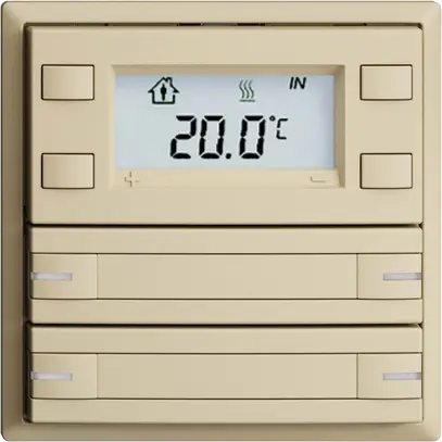 Pulsante RTH INC KNX 4×EDIZIOdue F vanille, con carta+LED RGB 