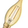 Lampe LED LEDVANCE Vintage E14 1.5W 120lm 2400K Ø35×121mm BA11 claire or 