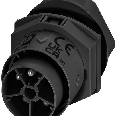 Passaggio a parete PX IPD W spina 5P 17.5A 600V M25 nero IP66 