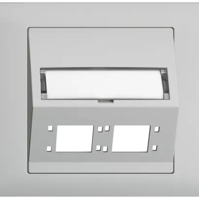 Kit montage INC EDIZIOdue BKE sortie oblique 2×R&M cat.6A/LC spécial, grc 