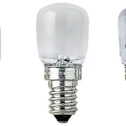 Lampada periforme 15W 230V E14 smer.per forno/frigorifero 