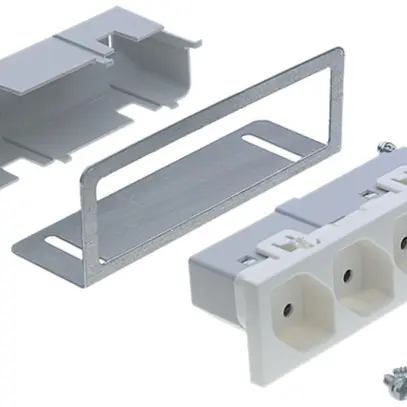 Presa INS R&M 4×T13 FLF bianco 