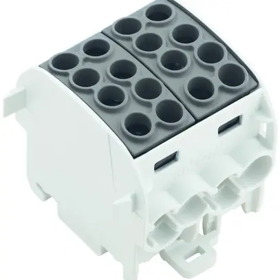 Bloc répartiteur Weidmüller WPD 202 4×35/4×25 2L connexion à vis TS35 noir 