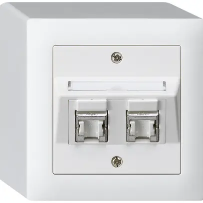Presa AP kallysto cat.6 2RJ45/s bianco 