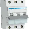 Disgiuntore Hager MCB 3P 415V tipo C 4A Icn 6kA 3UM 
