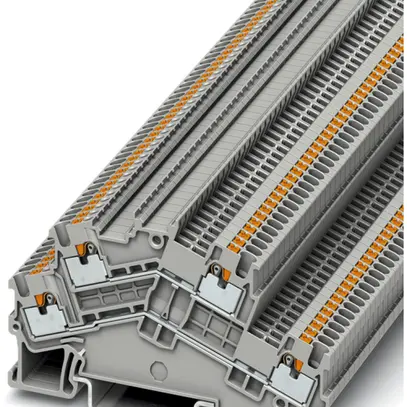 Morsetto 2 piani 0.14…1.5mm² grigio con.Push-in PTTBS 1.5/S 