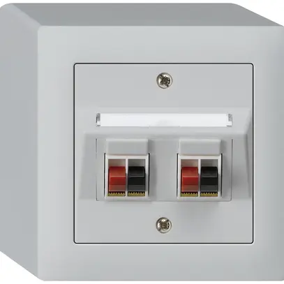 Presa AP audio kallysto 2×grigio chiaro morsetto per 2 altoparlante 