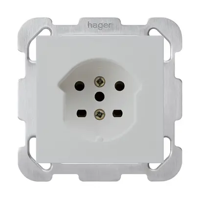 Presa INC kallysto T15 grigio chiaro morsetti a vite con piastra di fissaggio 