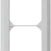 Cadre de recouvrement ENC kallysto.line 2×1 gris clair 92×152mm 