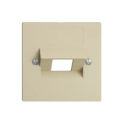 Plaque frontale 1×RJ45 ITplus EDIZIOdue vanille 