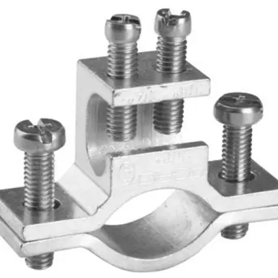 Brida di messa a terra AGRO 3/8…3/4" (16.6…26.5mm), 1×4…50mm²/Ø8mm 